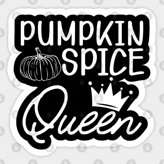 Pumpkin Spice Queen Sticker by KC Happy Shop